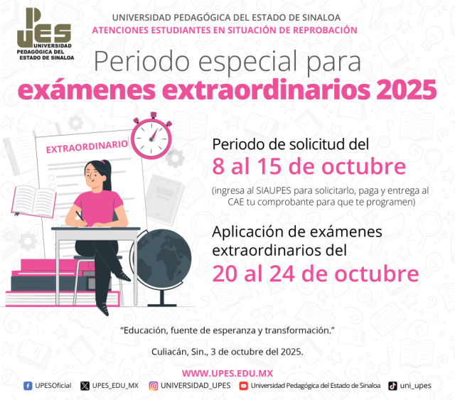 Aviso Exámenes  extraordinarios 2025