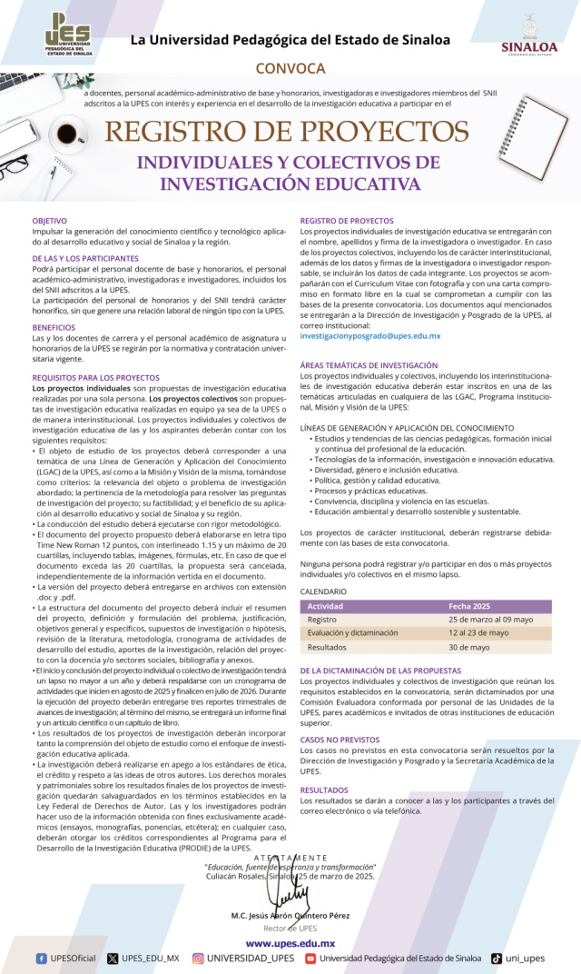 REGISTRO DE PROYECTOS INDIVIDUALES Y COLECTIVOS