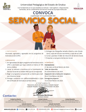 Convocatoria Servicio Social 2024