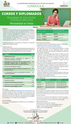 Convocatoria Educación Continua