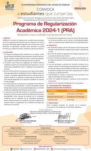 Programa de Regularización Académica 2024-1 (PRA)