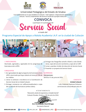 Convocatoria Servicio Social