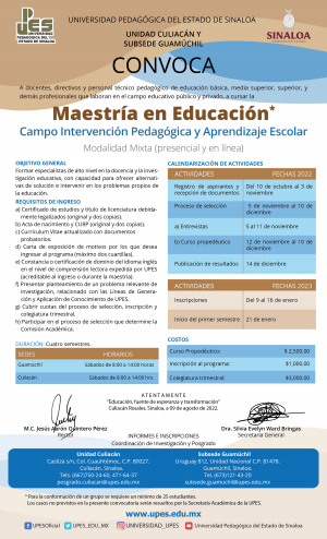 Maestría en Educación