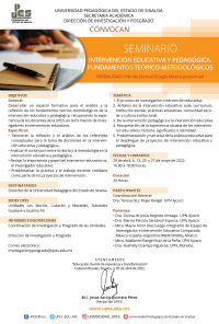 Seminario Intervenci&oacute;n Educativa y Pedag&oacute;gica