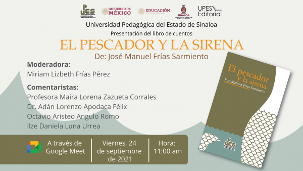 UPES presentará el libro de cuentos “El Pescador y la Sirena” del profesor José Manuel Frías Sarmiento.