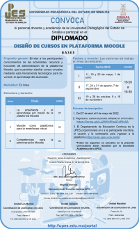 Diplomado Dise&ntilde;o de Cursos en Plataformas MOODLE