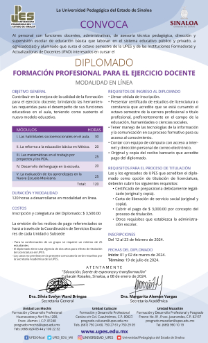 DIPLOMADO FORMACIÓN PROFESIONAL