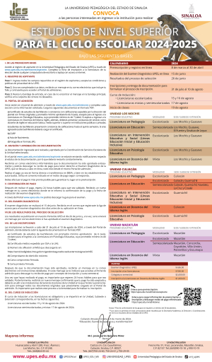 Convocatoria Oferta Educativa Licenciaturas 2024