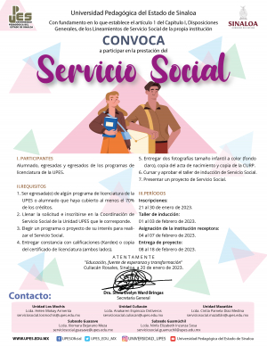 Convocatoria Servicio Social