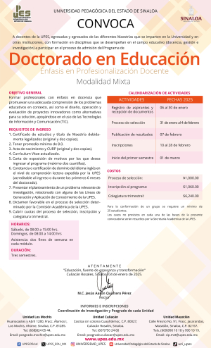 Doctorado en Educaci&oacute;n