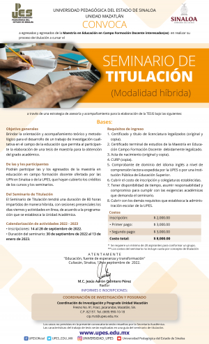 Seminario de Titulación