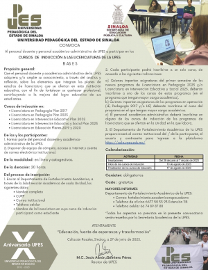 Cursos de Inducción a Licenciaturas